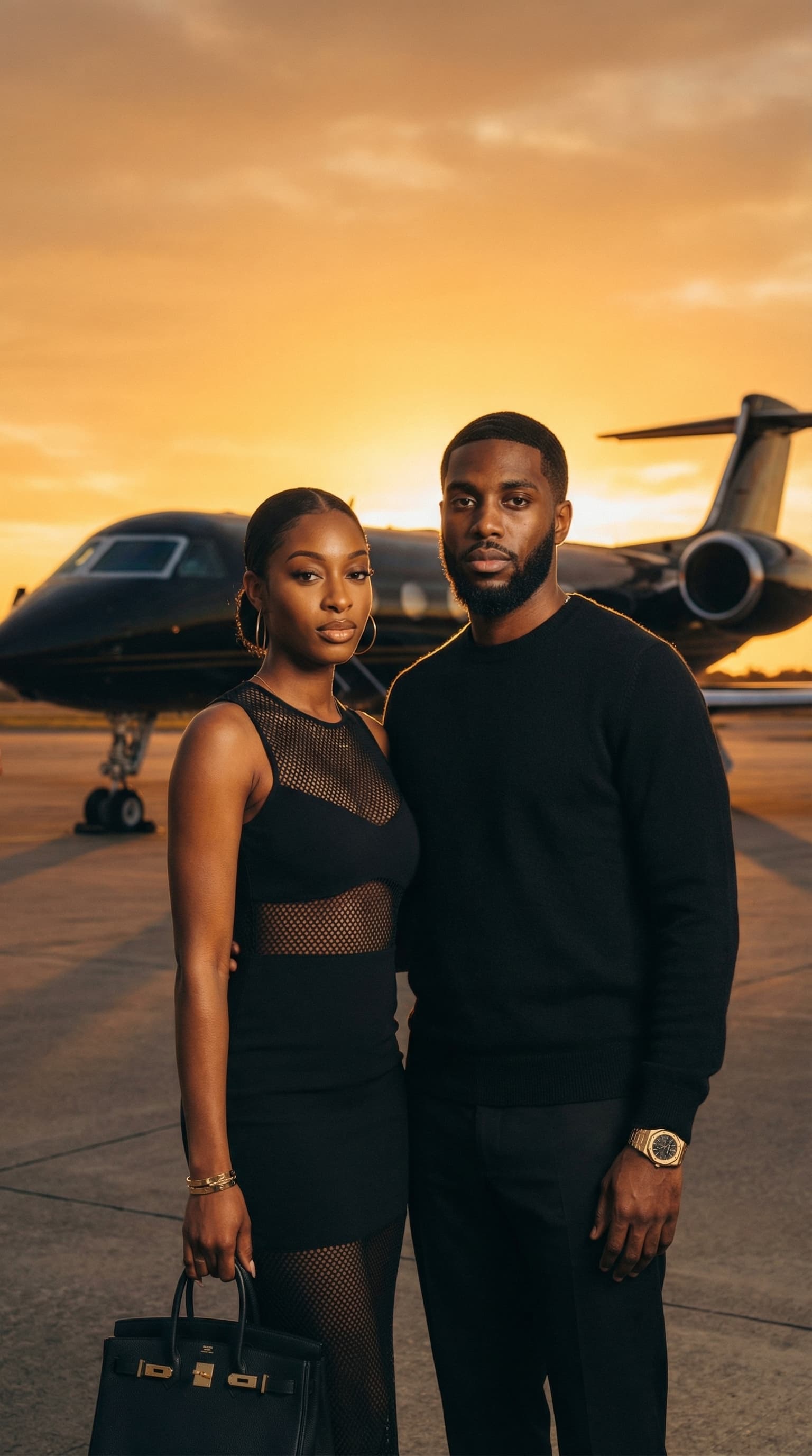 Kasius and Nova on the tarmac